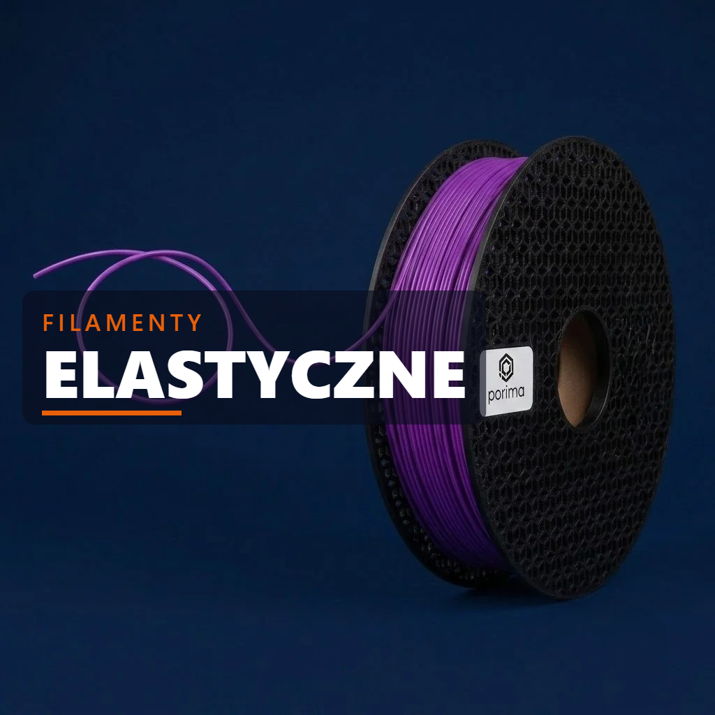 Filamenty elastyczne – fioletowy filament TPU Porima
