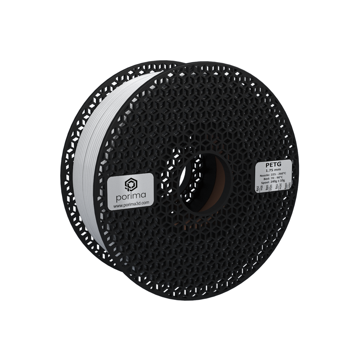 Filament PETG Porima 1 kg — Biały (RAL 9003)