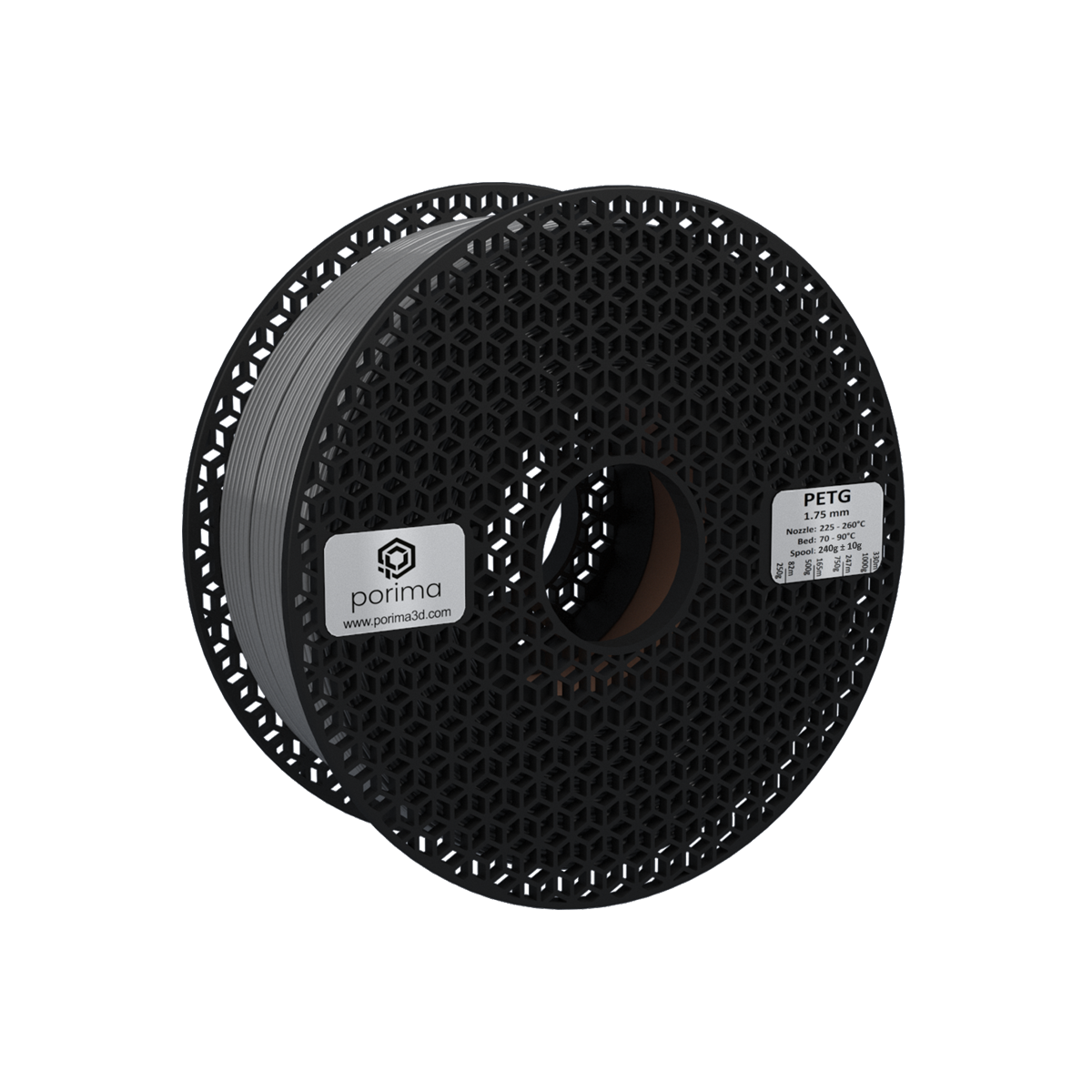 Filament PETG Porima 1 kg — Czerwony (RAL 3020)