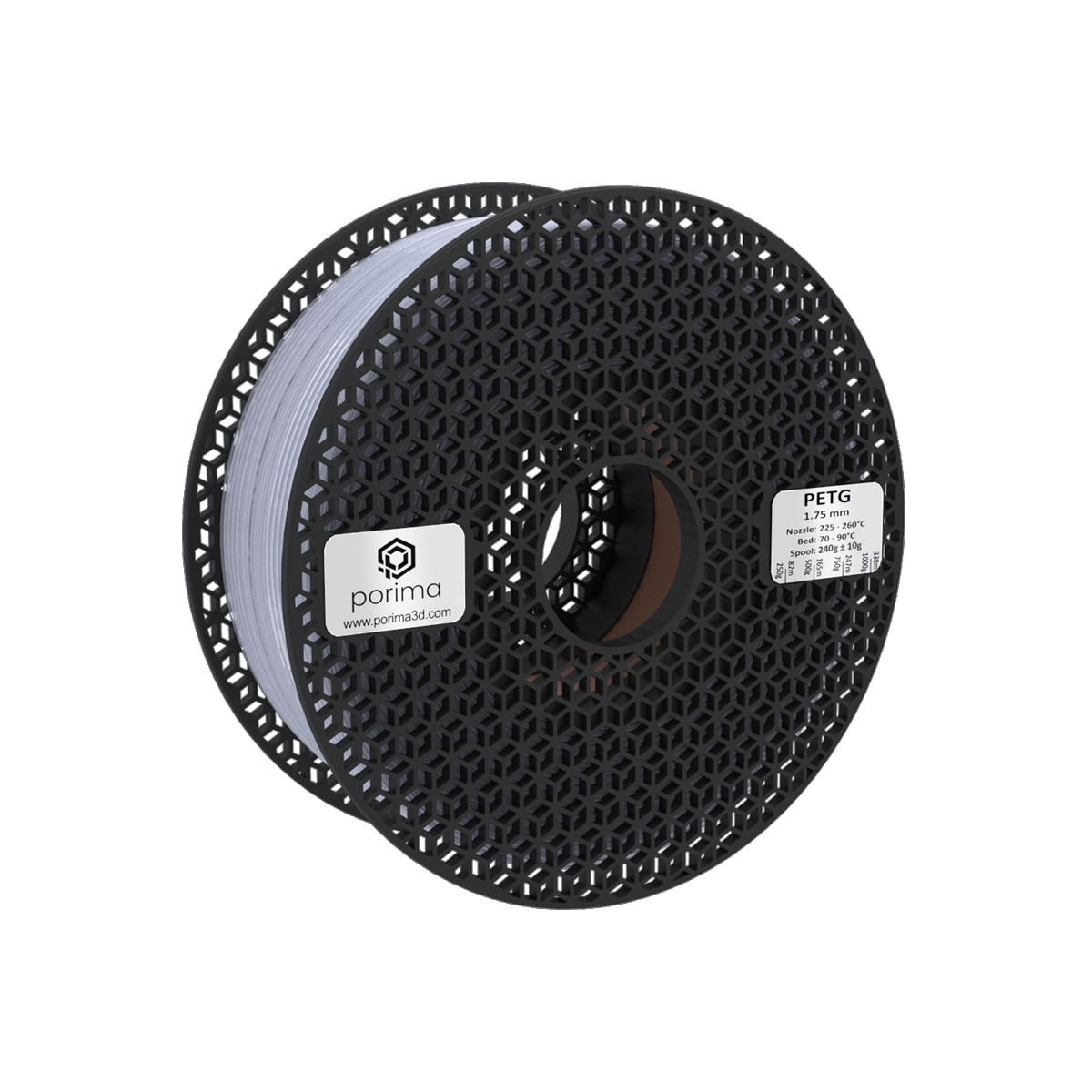 Filament PETG Porima 1 kg — Biały (RAL 9003)