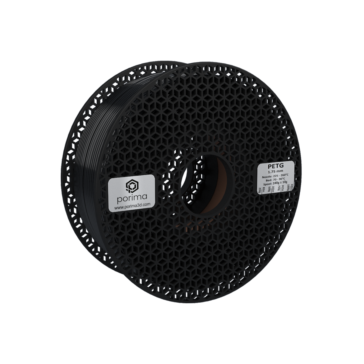 Filament PETG Porima 1 kg — Czerwony (RAL 3020)