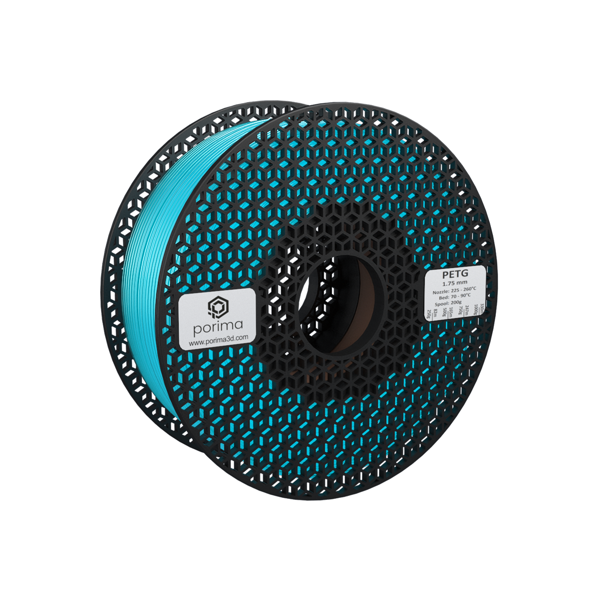 Porima Transparent PETG Filament 1 kg
