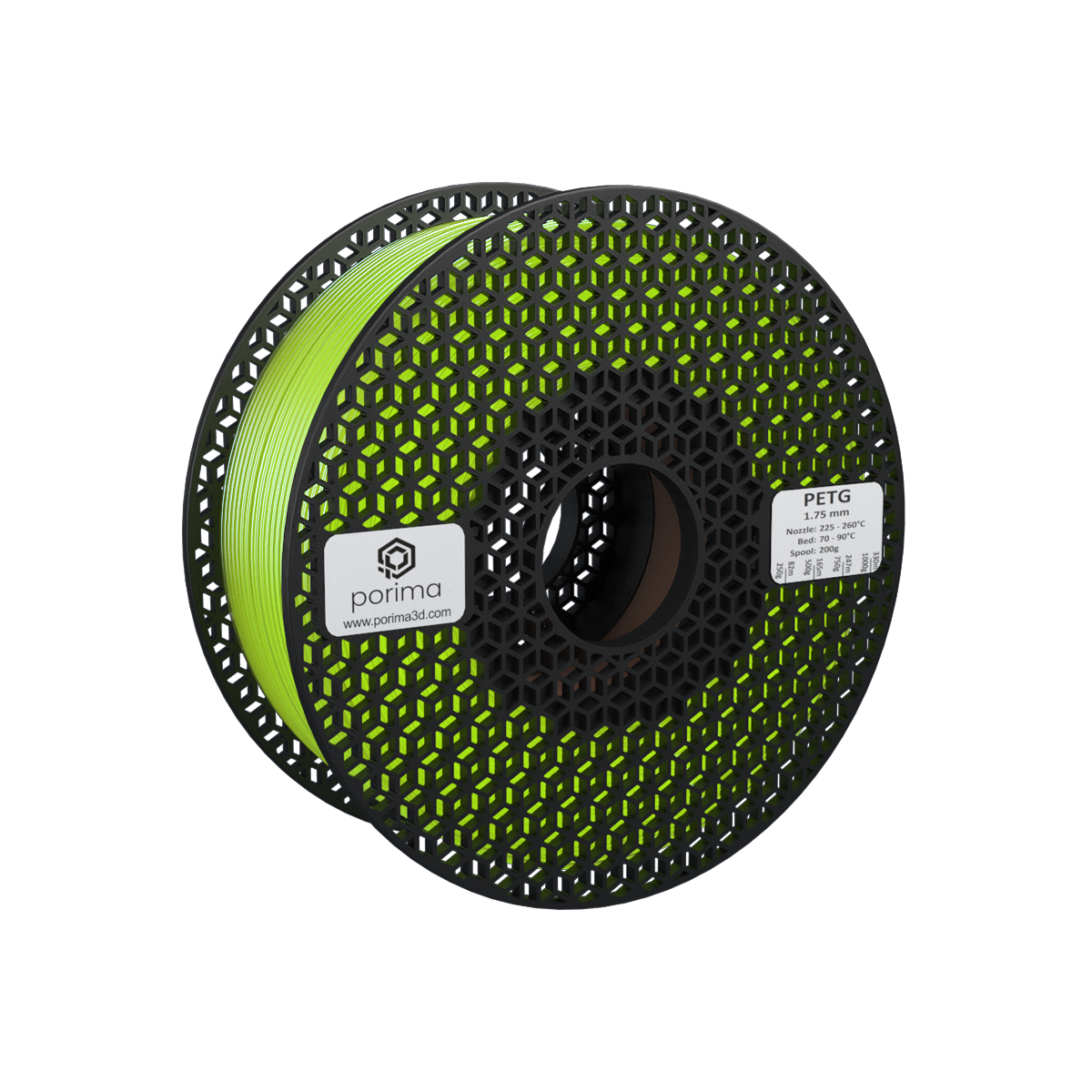 Porima Transparent PETG Filament 1 kg