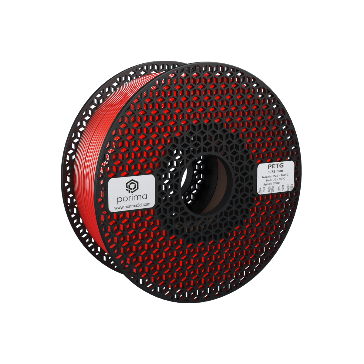 Porima Transparent PETG Filament 1 kg