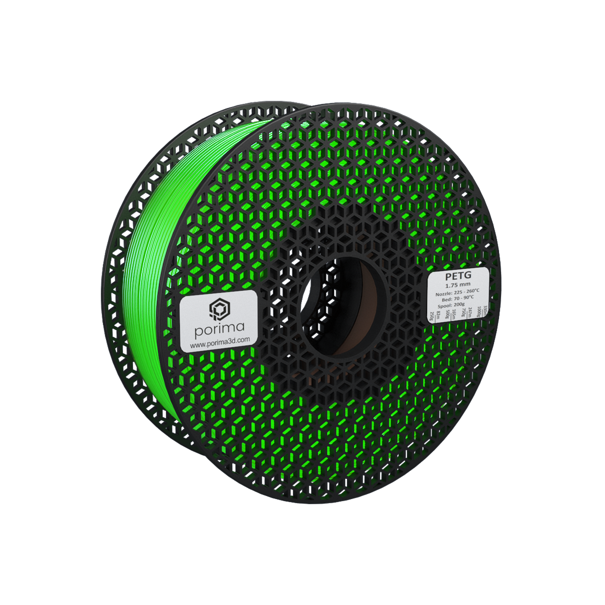 Porima Transparent PETG Filament 1 kg