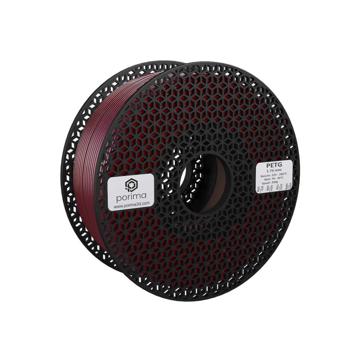 Porima Transparent PETG Filament 1 kg