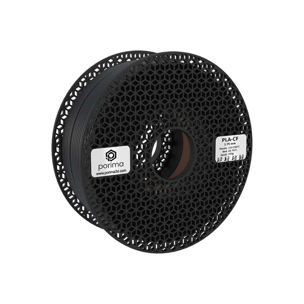 Filament PLA/CF Porima 1 kg (włókno węglowe) — Czarny