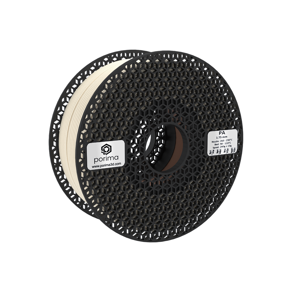 Filament PA Porima 1 kg (nylon) — Czarny
